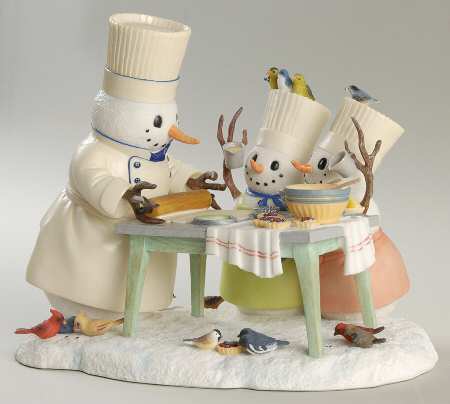 Lynn Bywaters Snowman Collection Pastry With Papa - No Box