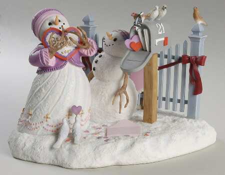 Lynn Bywaters Snowman Collection Please Be Mine - No Box