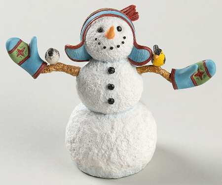 Lynn Bywaters Snowman Collection A Windy Day - No Box