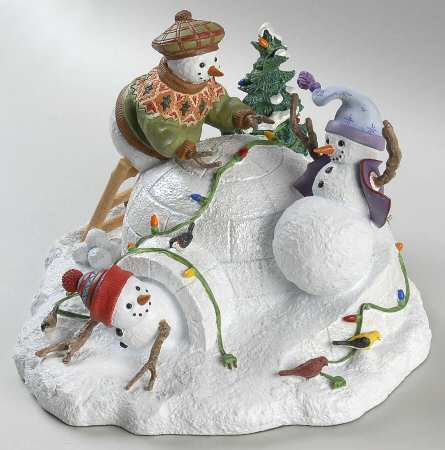 Lynn Bywaters Snowman Collection Christmas Playtime - No Box