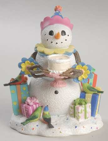 Lynn Bywaters Snowman Collection A Birthday Surprise - Boxed