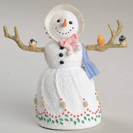 Lynn Bywaters Snowman Collection Little Miss Snowflake - No Box