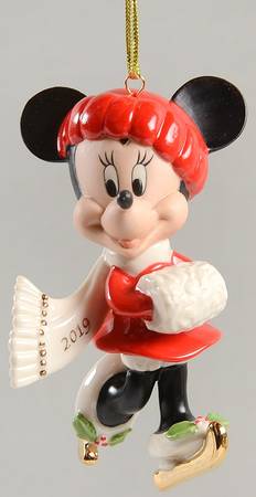 Mickey Mouse Annual Ornaments Skate Away Minnie - No Box