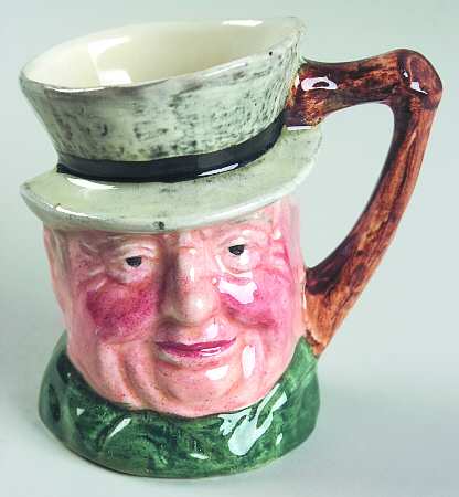 Character Jug Weller-Grey Hat-Mini - No Box