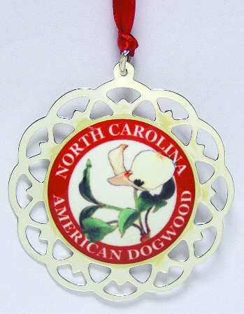 State Flower Medallion by Lunt Silver