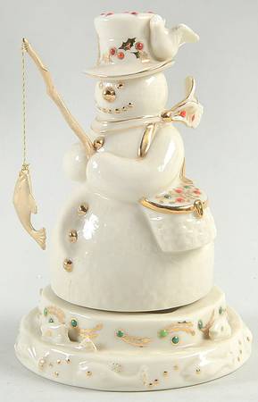 China Jewels Musicals Fishing Snowman-Jingle Bells - Boxed
