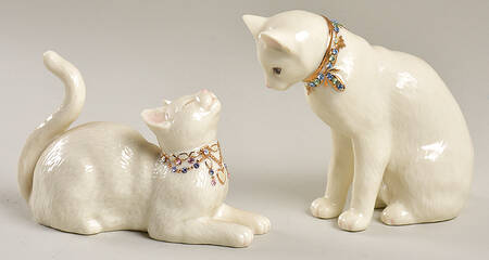 Classic Cat Collection Awake To A Kiss  - Set Of 2 - Boxed