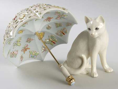 Classic Cat Collection April Showers, May Flowers-Set Of 2 - Boxed