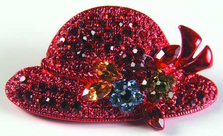 Lenox Jewelry Red Hat Pin-Lauren Spencer - No Box