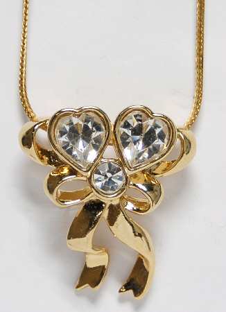 Lenox Jewelry Crystal Heart Pendant - No Box