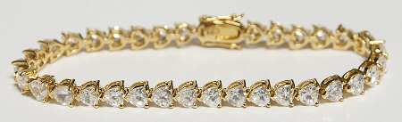 Lenox Jewelry Crystal Heart Bracelet - With Box
