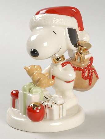Peanuts Figurines Night Before Christmas Snoopy - Boxed