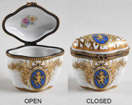Limoges Miniature Figurines & Giftware Cherub Box - No Box