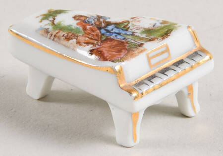 Limoges Miniature Figurines & Giftware Piano - White Serenade - No Box
