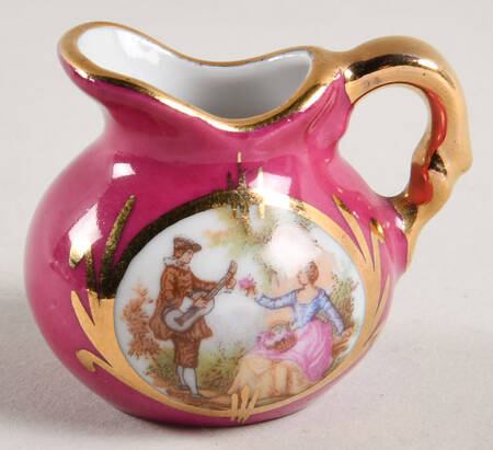 Limoges Miniature Figurines & Giftware Pitcher Red -Serenade - No Box