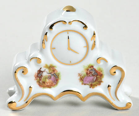 Limoges Miniature Figurines & Giftware Clock - 4 O'Clock - No Box