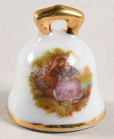 Limoges Miniature Figurines & Giftware Bell Embrace-White - No Box