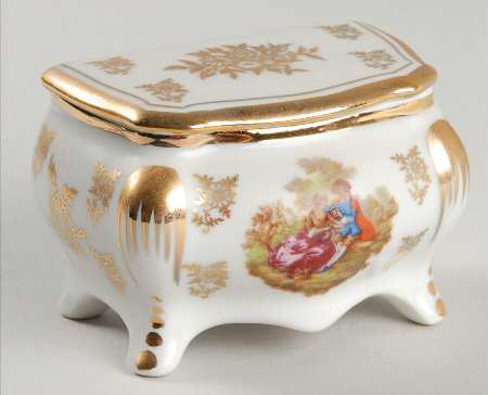 Limoges Miniature Figurines & Giftware Covered Box--Drawer Shape - No Box