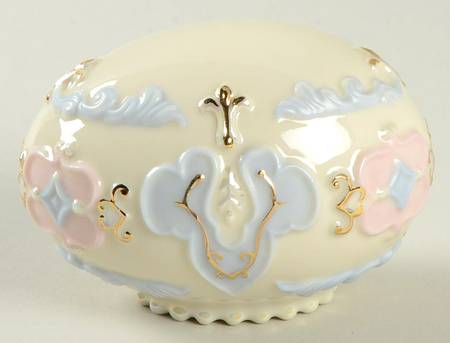 Easter Figurines Blue Versailles Egg - Boxed