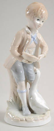 Ardalt Figurines Boy Feeding Goose - No Box