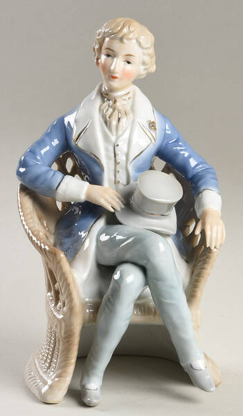 Ardalt Figurines Man With Hat Sitting - No Box