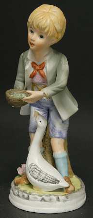 Ardalt Figurines Boy Feeding Goose - No Box