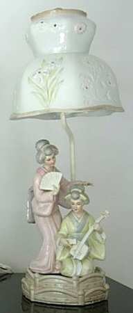 Ardalt Figurines Figural Lamp-Pair Of Ladies - No Box