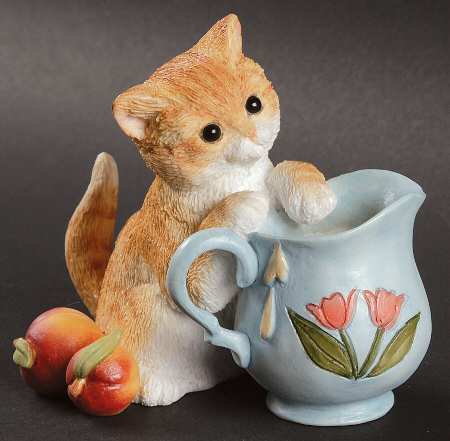Sweet Kitties Sculpture Collection Peaches & Cream - Boxed