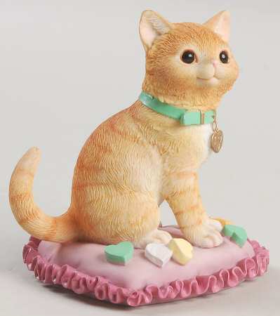 Sweet Kitties Sculpture Collection Be My Valentine Kitty - No Box