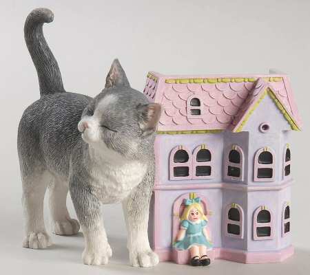Sweet Kitties Sculpture Collection Kitty's Playhouse - No Box
