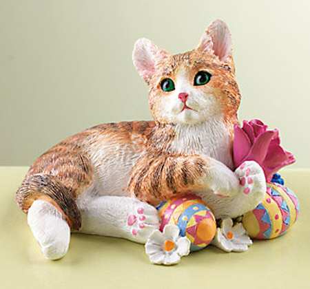 Sweet Kitties Sculpture Collection Easter Kitty - Boxed