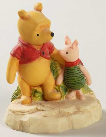 Winnie the Pooh Thimble Collection Pooh & Piglet Holding Hands - No Box