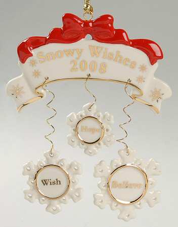 Annual Wishes Ornaments 2008 Snowy Wishes - No Box