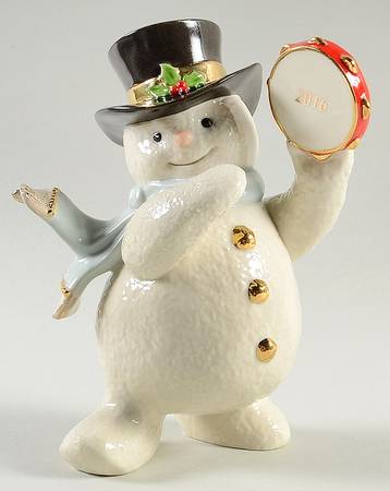 Annual Snowman Tambourine Snowman - Boxed