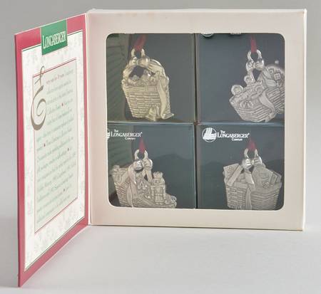 Christmas Basket Collection 1996-Boxed Set Of Four - Boxed