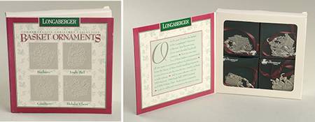 Christmas Basket Collection 1997-Boxed Set Of Four - Boxed