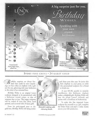 Birthday Wishes by Lenox