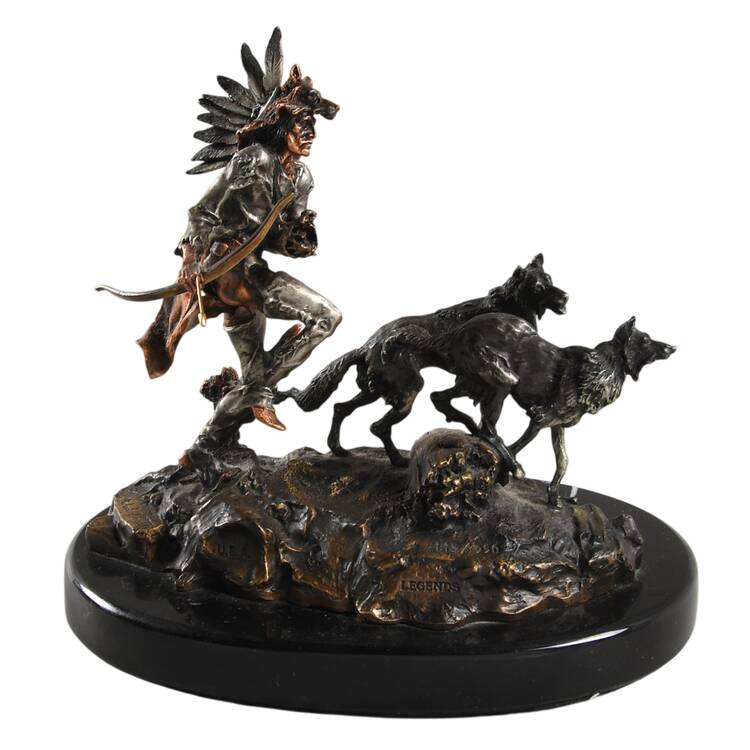 Legends Pewter In The Path Of The Wolf Spirit - No Box