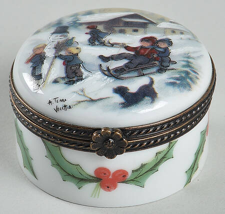 La Gloriette Limoges Box Kids Skiing - No Box