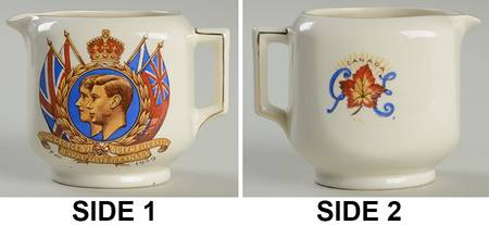 Lancaster Royalty Giftware George Vi & Elizabeth Visit To Canada Cr - No Box