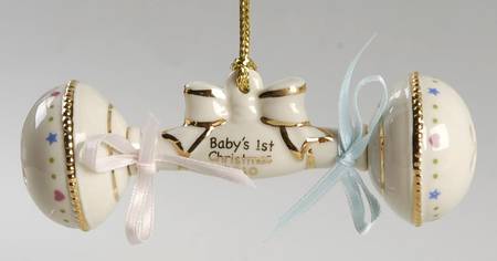 Baby's First Christmas-Rattle 2010 Rattle - Boxed