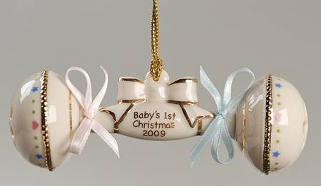 Baby's First Christmas-Rattle 2009 Rattle - No Box