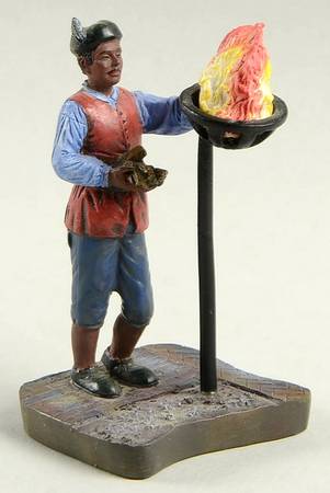 Williamsburg (Large) Man Tending Cresset - Boxed