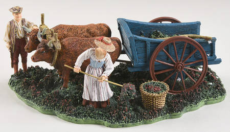 Williamsburg (Large) Working In A Field With Oxen - No Box