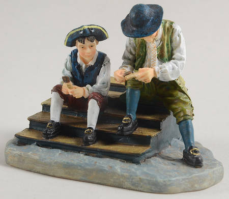 Williamsburg (Large) Man & Boy Whittling - Boxed