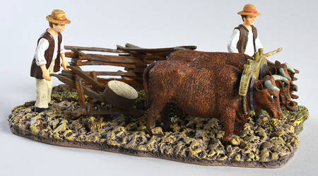 Williamsburg (Large) Plowing With Oxen - Boxed