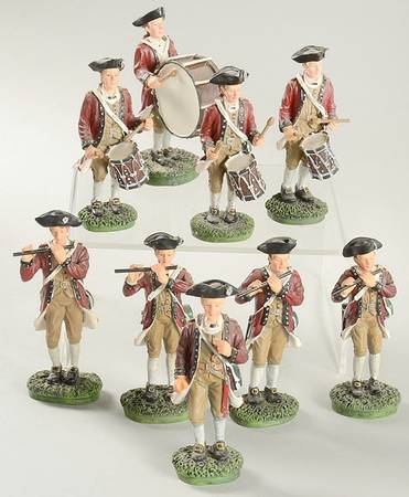 Williamsburg (Large) Fife & Drum Corps-Set Of 9 - Boxed