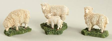 Williamsburg (Large) Set Of 3 Sheep - No Box