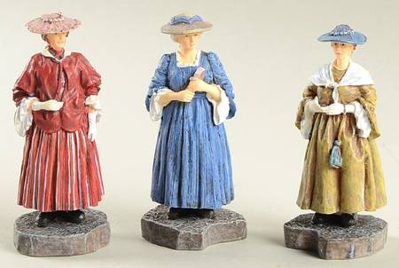 Williamsburg (Large) Strolling Women-Set Of 3 - Boxed