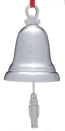 Silver Bell Ornament 2021 - Nutcracker - Boxed